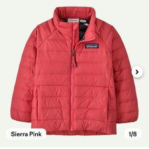 Patagonia pink down sweater jacket, 2T